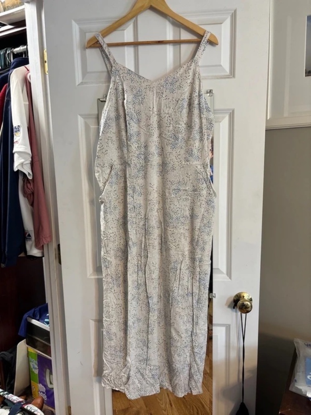 Cream Floral Pattern Dress